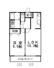 ブルーベリーBの間取り画像