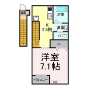 アシンプトートB棟の間取り画像
