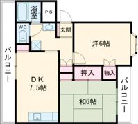立花ハイツの間取り画像