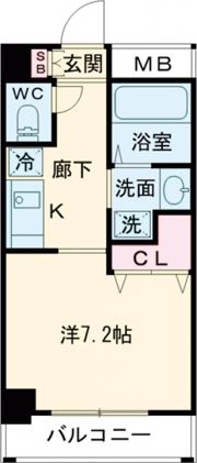 レジデンス神戸グルーブHarberWestの間取り画像