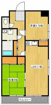 マンションミゾロクの間取り画像