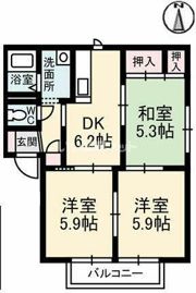 ジュネス・ルミエール A棟の間取り画像