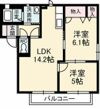 サニーズ福庭Ⅱ D棟の間取り画像