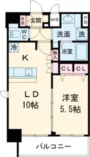 プレサンスKOBEティアラの間取り画像
