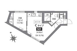 ASTILE市ヶ谷の間取り画像