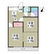 リブレス桐生堤町Bの間取り画像