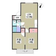 リブレス桐生堤町Aの間取り画像