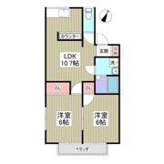 リブレス桐生堤町Aの間取り画像