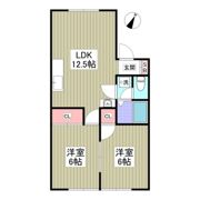 リブレス桐生堤町Aの間取り画像