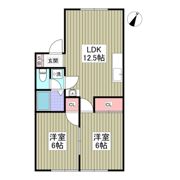 リブレス桐生堤町Aの間取り画像