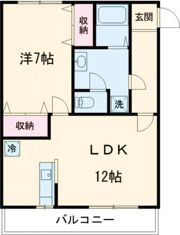 ヴィアステージ清原台Aの間取り画像