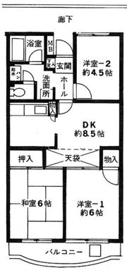 ハイウェル高幡不動の間取り画像