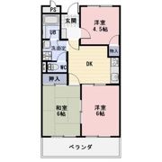 エレガンスICHIYANAGIの間取り画像