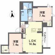 コンフォール台原駅前の間取り画像