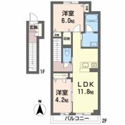 アリスティオ・ガーデンY Cの間取り画像