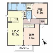 アイエス猪野 D棟の間取り画像