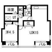グランディ城見Ⅰの間取り画像