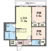 クレスト テラスの間取り画像