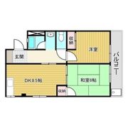 ハイツむすぶの間取り画像