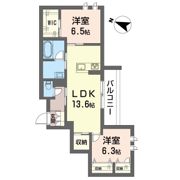ラ グリシーヌIIIの間取り画像
