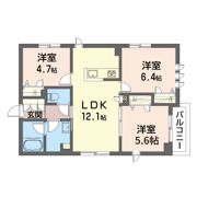 シャーメゾン ウ フトゥールの間取り画像