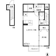ローズコートJの間取り画像
