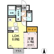 pecher奥田の間取り画像