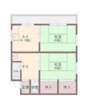 コーポ井上の間取り画像