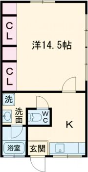 草木アパートの間取り画像