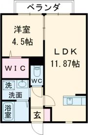 レーブフラッツの間取り画像