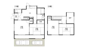 牛久市南戸建ての間取り画像