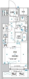 スパシエオーブ横浜の間取り画像
