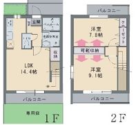 ウッドリッジ壱番館の間取り画像