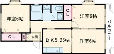 モラール愛子の間取り画像