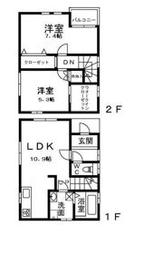 フジパレス戸建賃貸畠中の間取り画像
