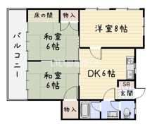 リビオン下富野の間取り画像