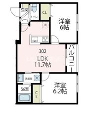 ベルズ鹿島田の間取り画像
