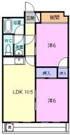 名張駅前マンションの間取り画像