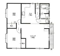 三郷貸家2階の間取り画像