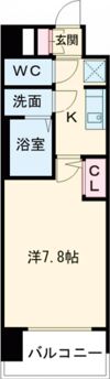 プレサンスNEO大和田STATIONベゼルの間取り画像
