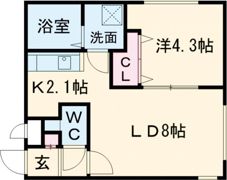 レーヴィア千歳の間取り画像
