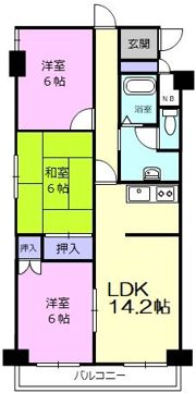 グランドール緑町の間取り画像