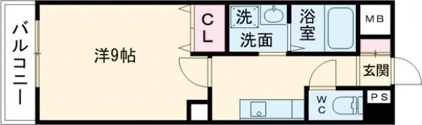 エテルナ水前寺の間取り画像