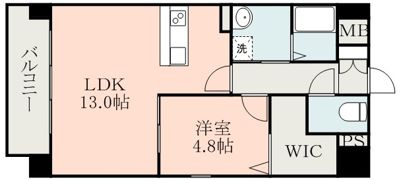 エテルナ水前寺の間取り画像