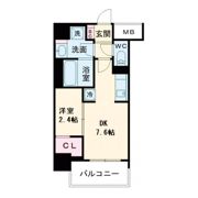 アーバネックス新町Ⅱの間取り画像