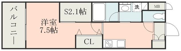 QREST熊本船場の間取り画像