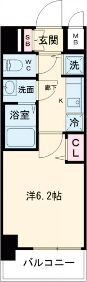 グランカリテ神戸ハーバーランド前の間取り画像
