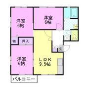 マロニエタウン錦 B棟の間取り画像