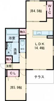 堺市西区鳳西町一丁共同住宅新築PJの間取り画像