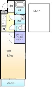 フジパレス デルフィ鳳南の間取り画像